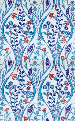 25x40 cm Çini Karo D-419